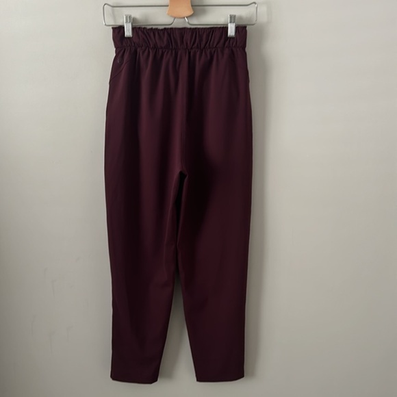 Lululemon Stretch High-Rise Pant 7/8 Length Red Merlot - Picture 12 of 16